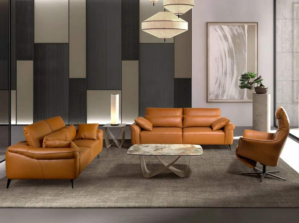 Sofas - 2 seater sofa brown leather - ANGEL CERDÁ