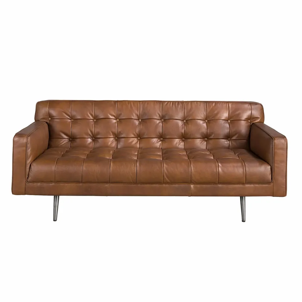 Sofas - Chester 2 seater sofa in dark brown leather - ANGEL CERDÁ