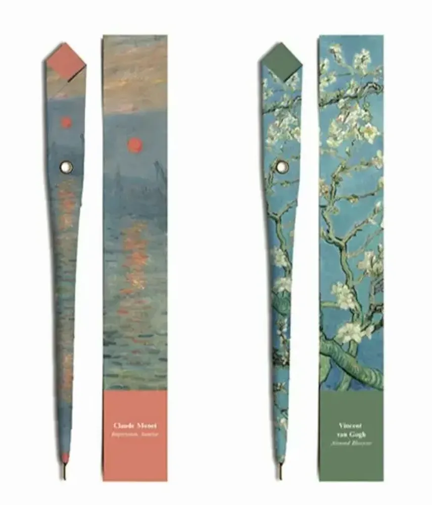 Stylos, feutres et crayons - 48 stylos en papier - Collection PEINTURE - PLUME DE PAPIER