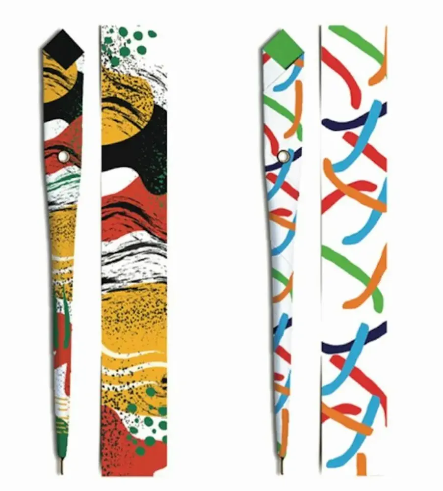 Pens and pencils - 48 paper pens - ABSTRACT Collection - PLUME DE PAPIER