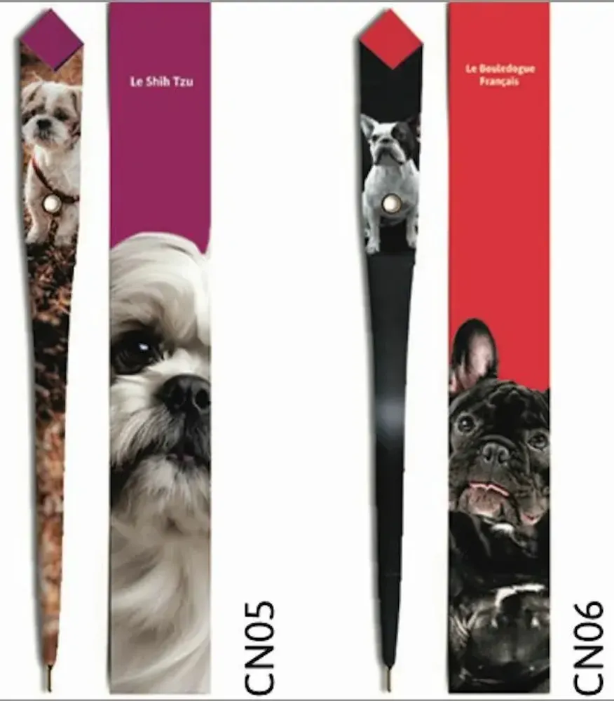 Stylos, feutres et crayons - 48 Stylos en papier - COLLECTION CHIEN - PLUME DE PAPIER