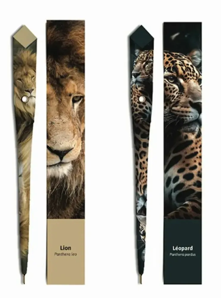 Stylos, feutres et crayons - 48 Stylos en papier - COLLECTION ANIMAUX 2 - PLUME DE PAPIER