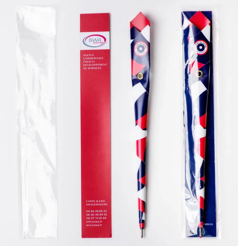 Stylos, feutres et crayons - Stylo en papier - CELLOPHANE - PLUME DE PAPIER