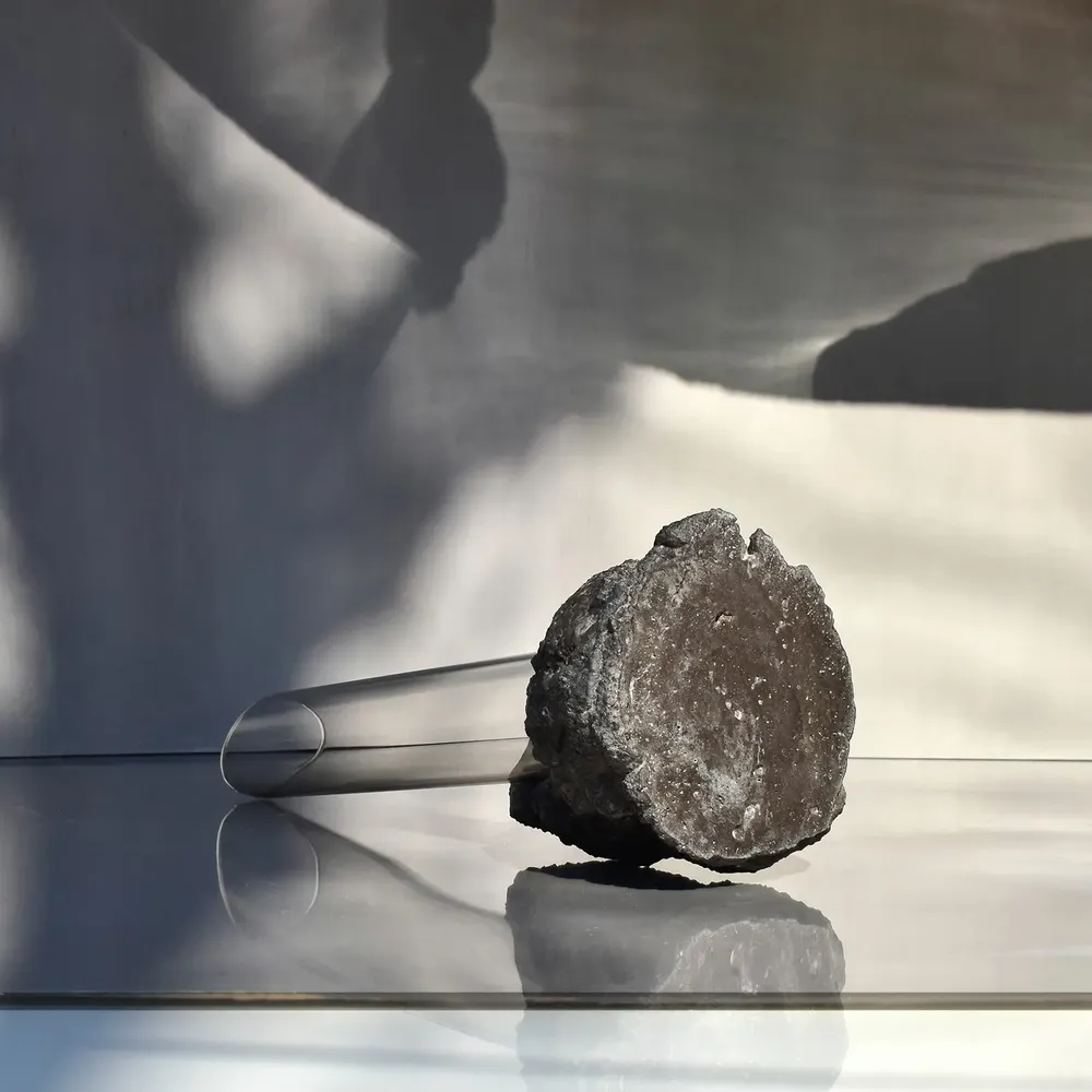 Vases - CATHARSIS, Sculptural Statement Small vase in Ash Black - COKI