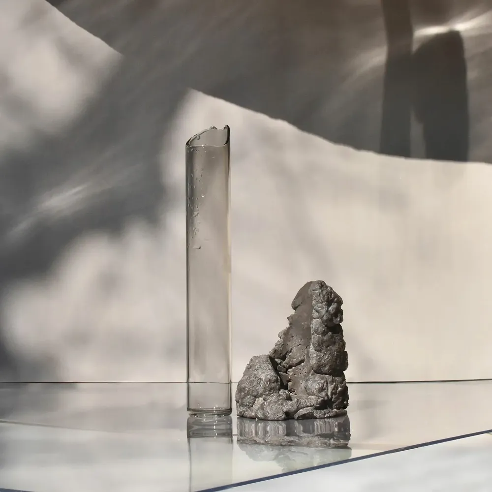 Vases - CATHARSIS, Sculptural Statement Small vase in Ash Black - COKI