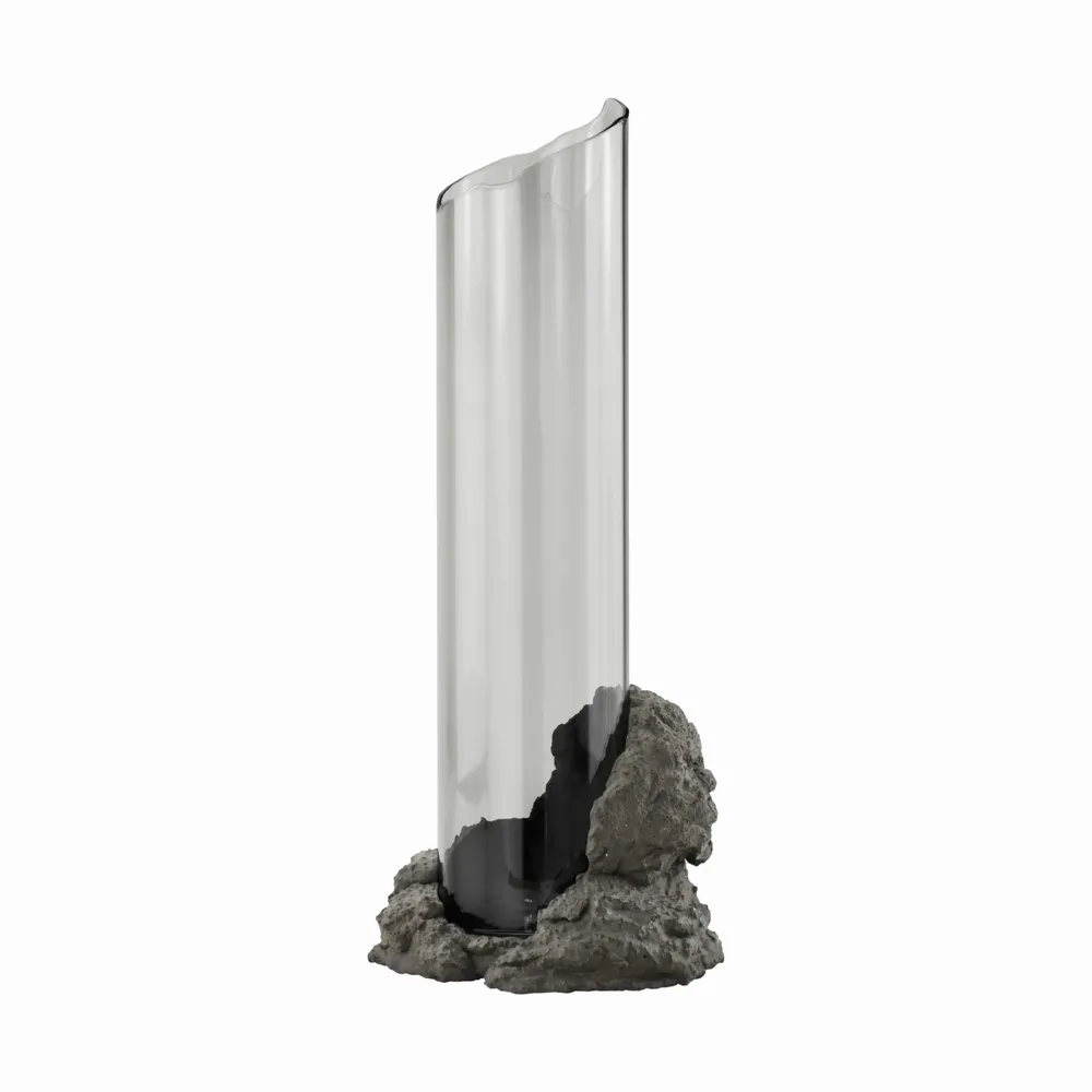 Vases - CATHARSIS  Sculptural statement vase, in glass and stone - COKI