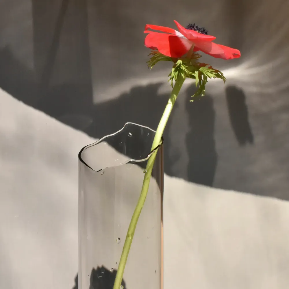 Vases - CATHARSIS  Sculptural statement vase, in glass and stone - COKI