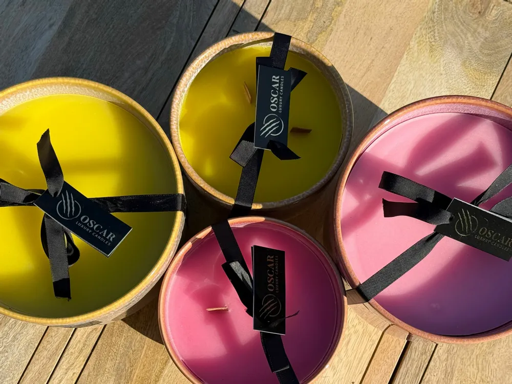 Cheminées d'extérieur - Pretty in Pink - OSCAR LUXURY CANDLES