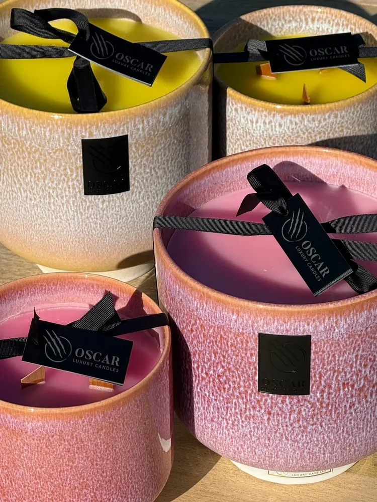 Cheminées d'extérieur - Pretty in Pink - OSCAR LUXURY CANDLES