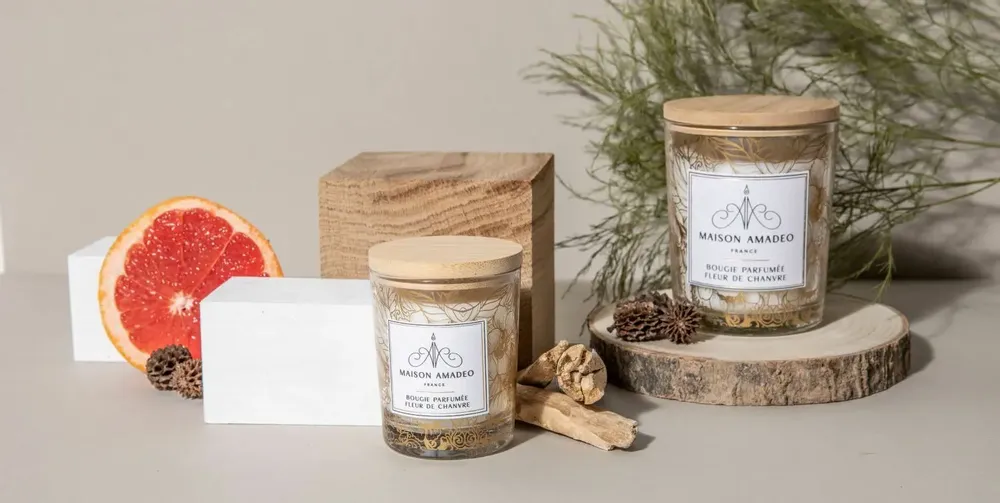 Bougies - Bougie parfumée Fleur de chanvre - MAISON AMADEO