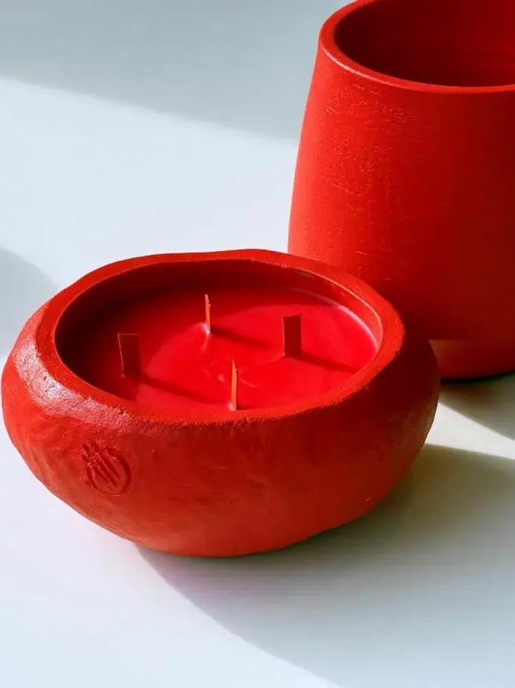 Candles - Coloured raw - OSCAR LUXURY CANDLES