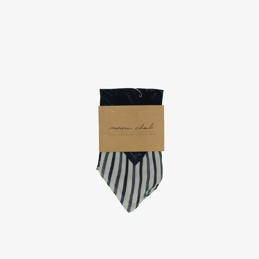 Foulards et écharpes - Bandana en coton bio BARBIER - MONSIEUR CHARLI