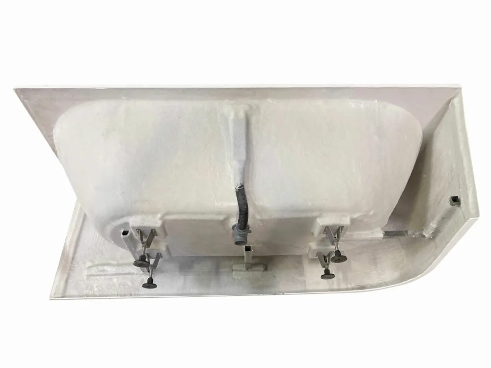 Baignoires - Baignoire semi-îlot Murale CAPRI 160 Droite L. 160 x l. 76 cm, SPALINA - SPALINA