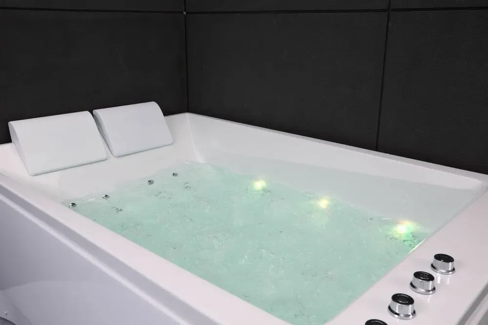 Baignoires - Baignoire balnéo 2 places KENSHO DUO Wave L180xl120xH68cm, SPALINA - SPALINA