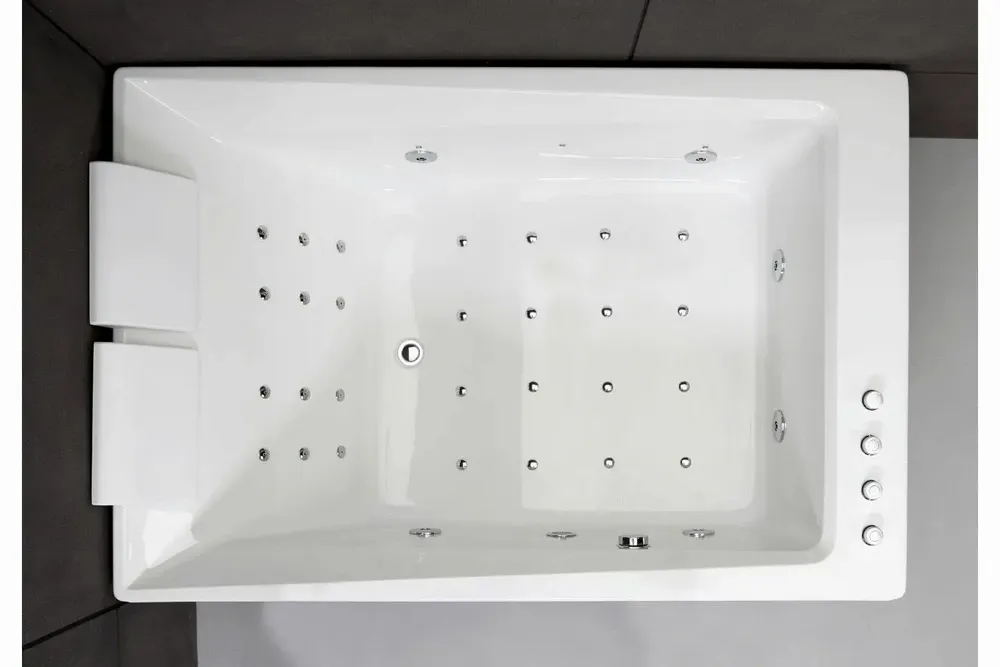 Baignoires - Baignoire balnéo 2 places KENSHO DUO Wave L180xl120xH68cm, SPALINA - SPALINA