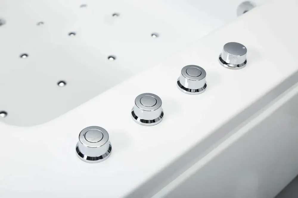 Baignoires - Baignoire balnéo 2 places KENSHO DUO Wave L180xl120xH68cm, SPALINA - SPALINA