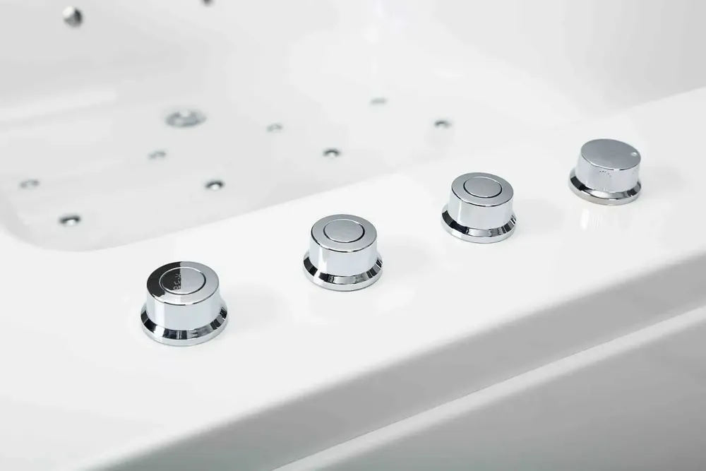 Bathtubs - Whirlpool Bathtub BRAVA DUO Jets 2 People L. 170 x W. 100cm, SPALINA - SPALINA