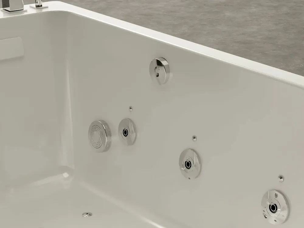 Bathtubs - Whirlpool Bathtub BRAVA DUO Jets 2 People L. 170 x W. 100cm, SPALINA - SPALINA