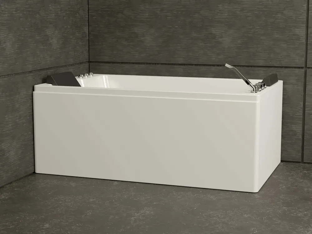 Bathtubs - Whirlpool Bathtub BRAVA DUO Jets 2 People L. 170 x W. 100cm, SPALINA - SPALINA