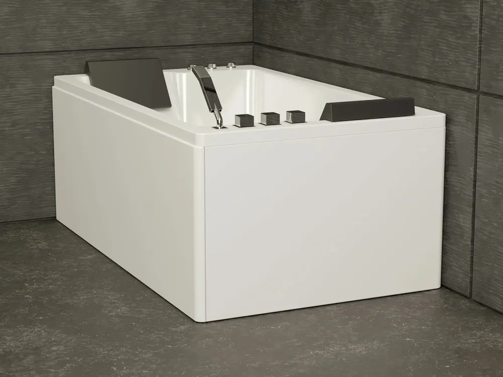 Bathtubs - Whirlpool Bathtub BRAVA DUO Jets 2 People L. 170 x W. 100cm, SPALINA - SPALINA