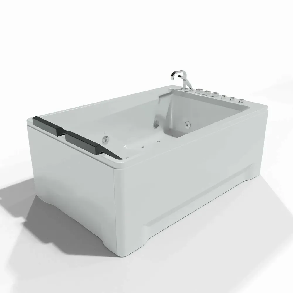 Bathtubs - Whirlpool Bathtub TONSAY DUO Jets 2 People L. 180 x W. 120 cm, SPALINA - SPALINA