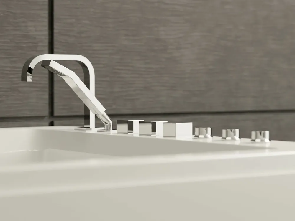 Bathtubs - Whirlpool Bathtub TONSAY DUO Jets 2 People L. 180 x W. 120 cm, SPALINA - SPALINA