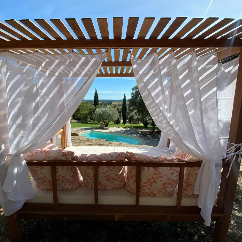 Canapés de jardin - MADRAGUE - Gazebo, daybed, lit de jardin, espace détente, ombrage - HONEYMOON