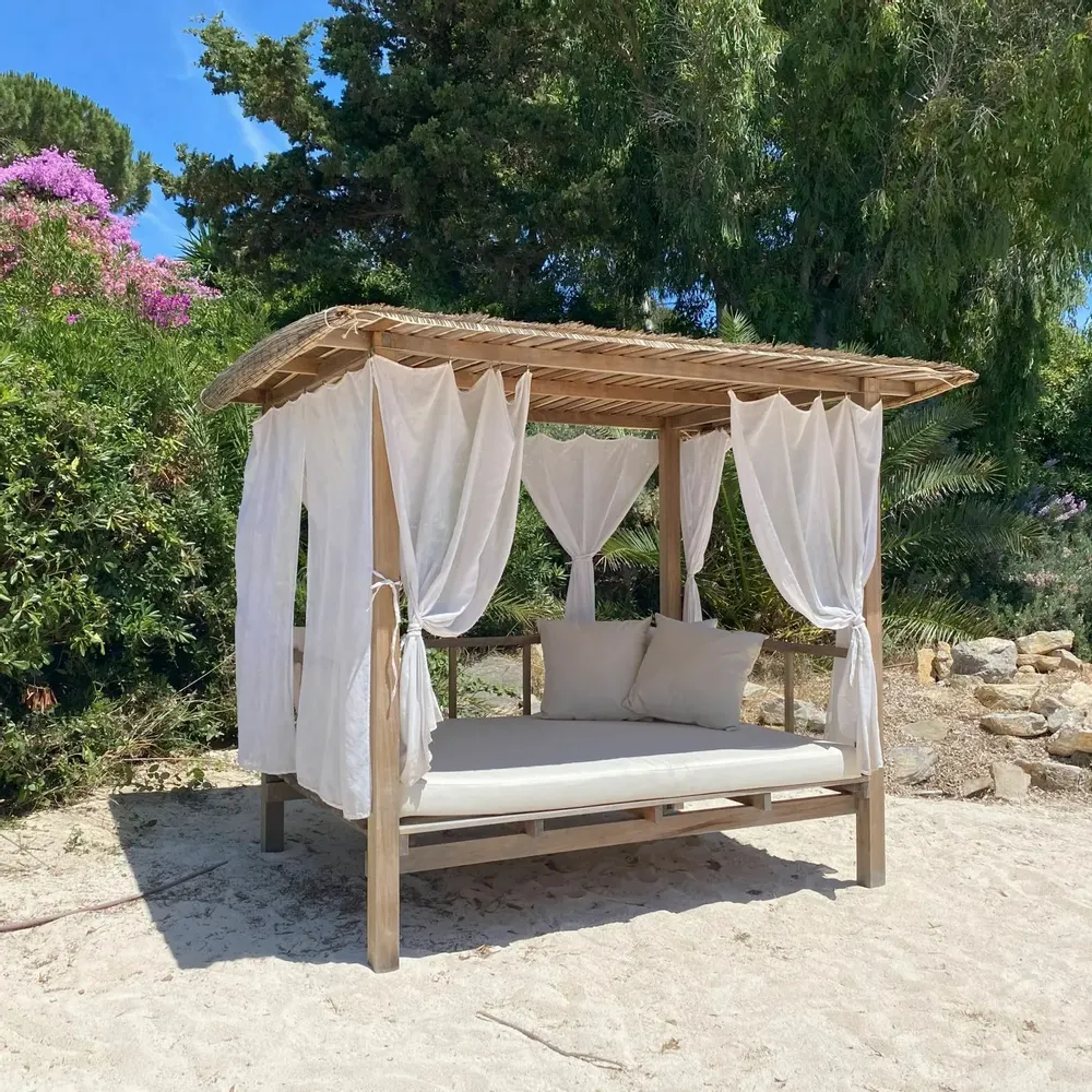 Canapés de jardin - MADRAGUE - Gazebo, daybed, lit de jardin, espace détente, ombrage - HONEYMOON