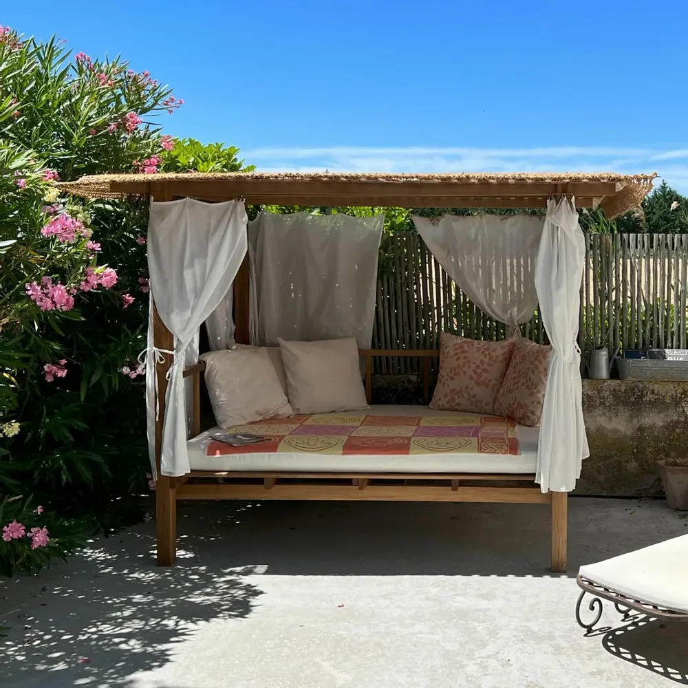 Canapés de jardin - MADRAGUE - Gazebo, daybed, lit de jardin, espace détente, ombrage - HONEYMOON