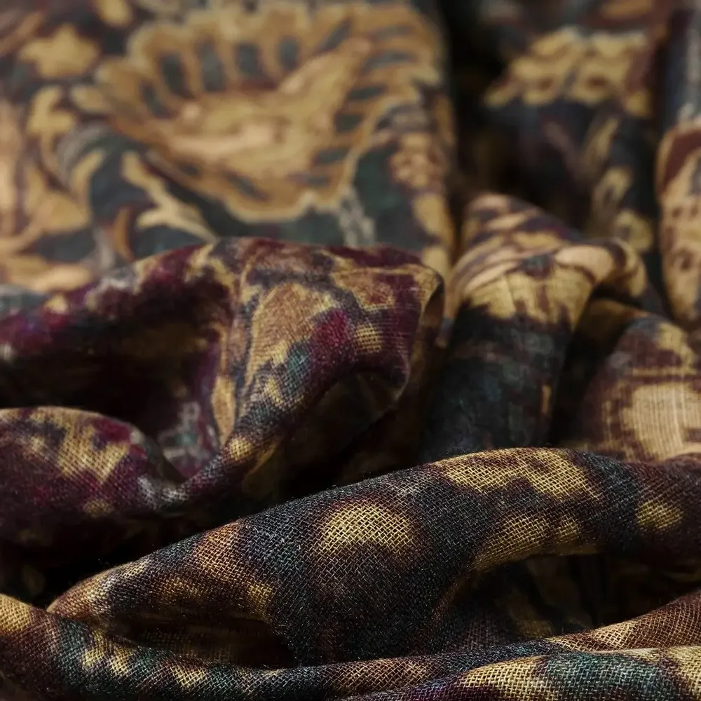 Foulards et écharpes - Chèche en laine GASTON ocre - MONSIEUR CHARLI