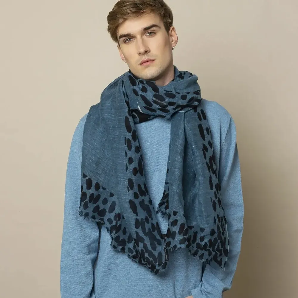 Scarves - TIGRE linen scarf - MONSIEUR CHARLI