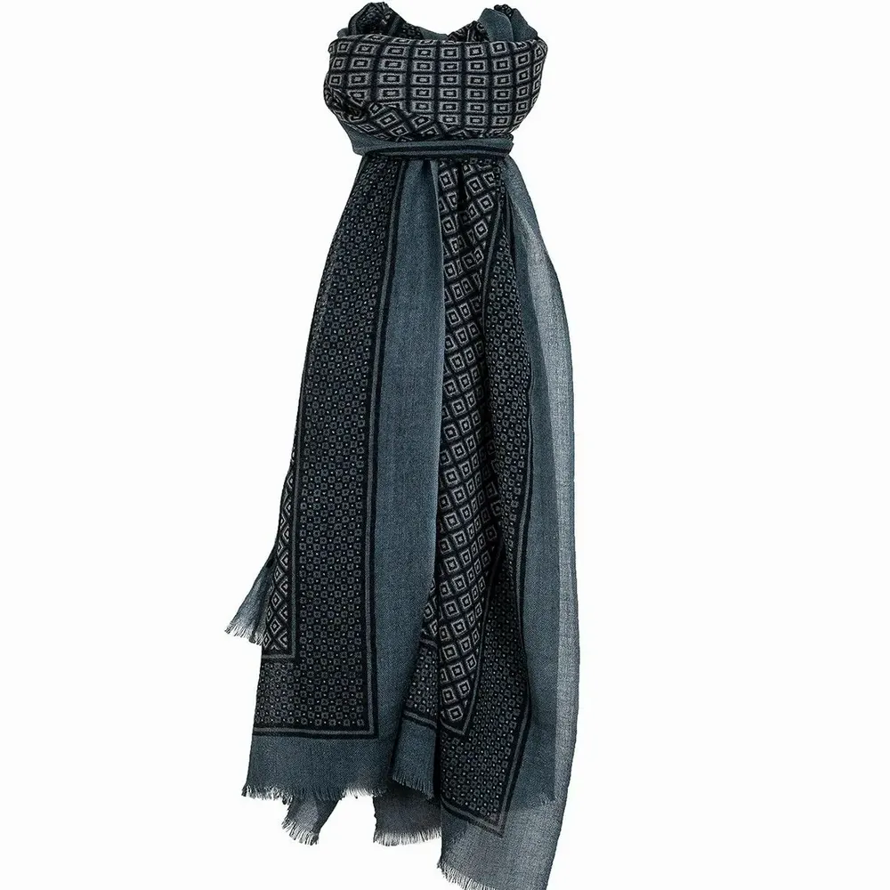 Scarves - PIERIC printed wool scarf - MONSIEUR CHARLI