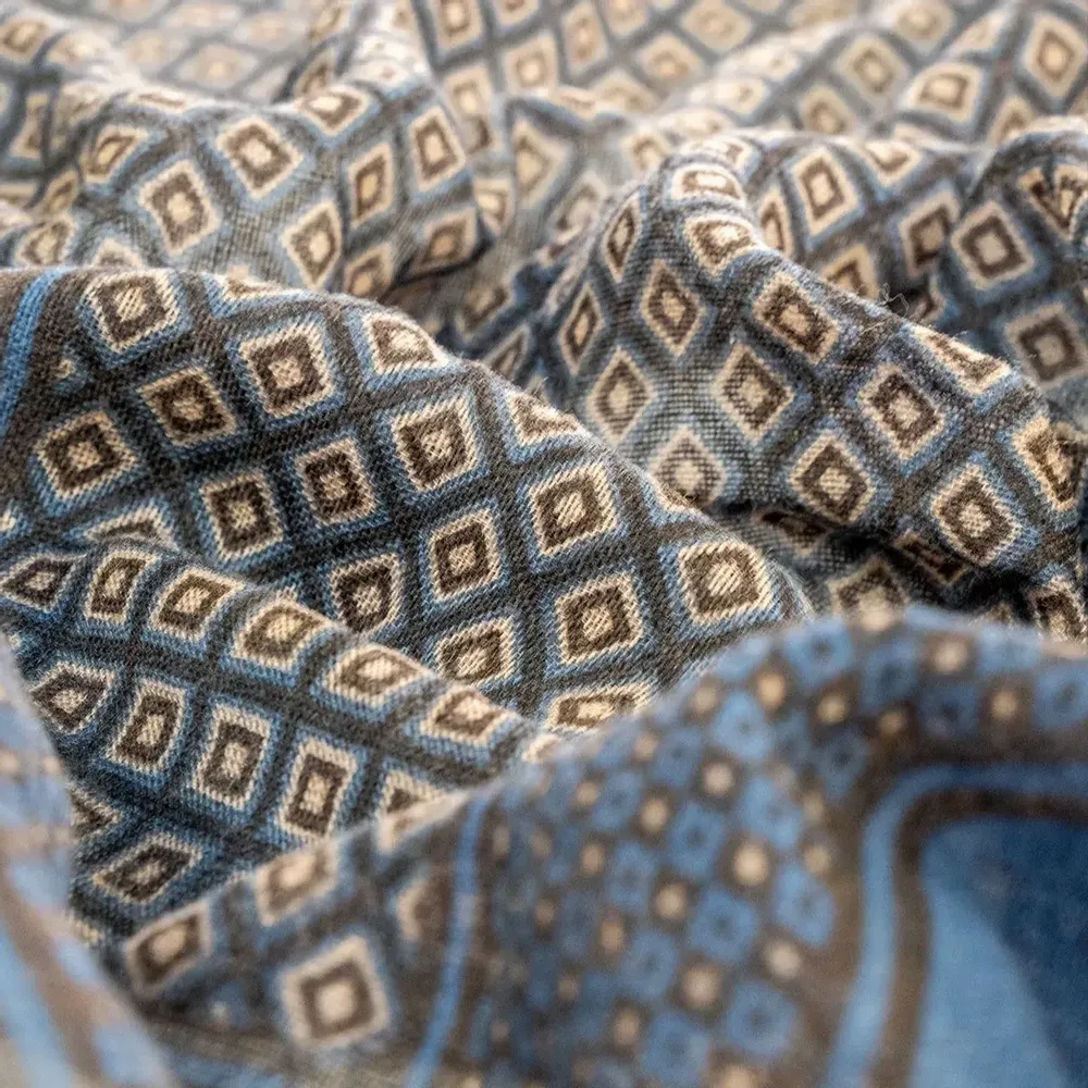 Scarves - PIERIC printed wool scarf - MONSIEUR CHARLI