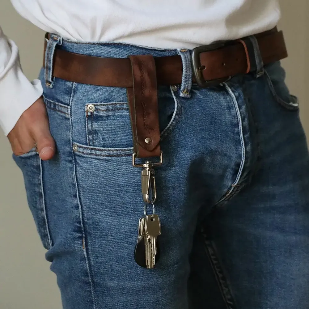 Leather goods - PEPITO leather keychain - MONSIEUR CHARLI