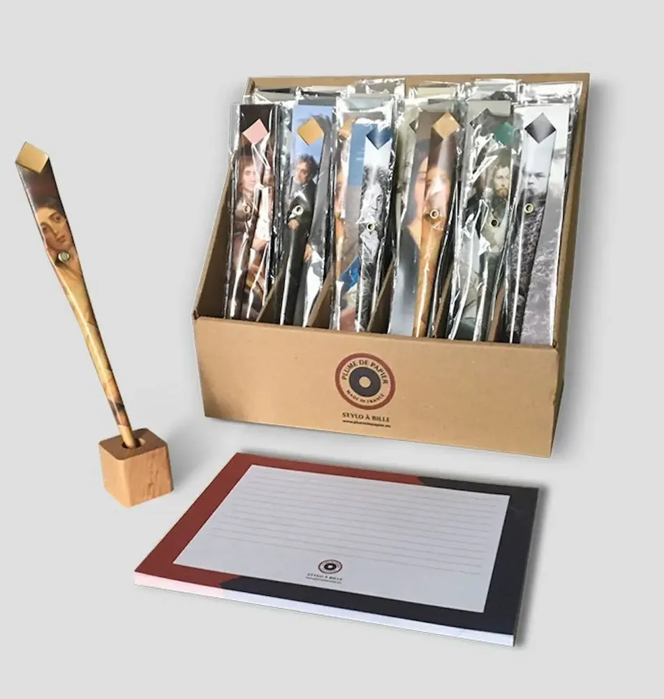 Stylos, feutres et crayons - 48 Stylos en papier - COLLECTION CHAT - PLUME DE PAPIER