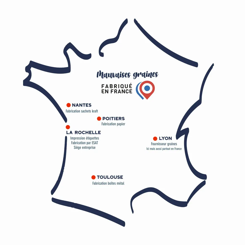 Cadeaux - Kit à semer "Maman t'es la plus Rigolote" Fabriqué en France - MAUVAISES GRAINES