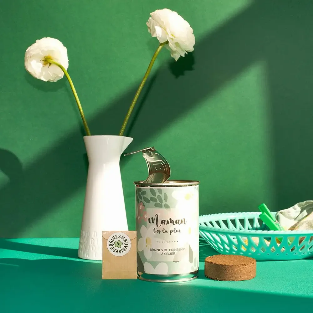 Cadeaux - Kit à semer "Maman t'es la plus ...." Fabriqué en France - MAUVAISES GRAINES