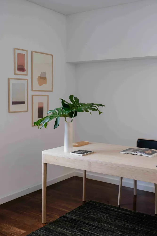Desks - The Minimalist Modern Front Desk in Ash  140cm x 70cm - MOR