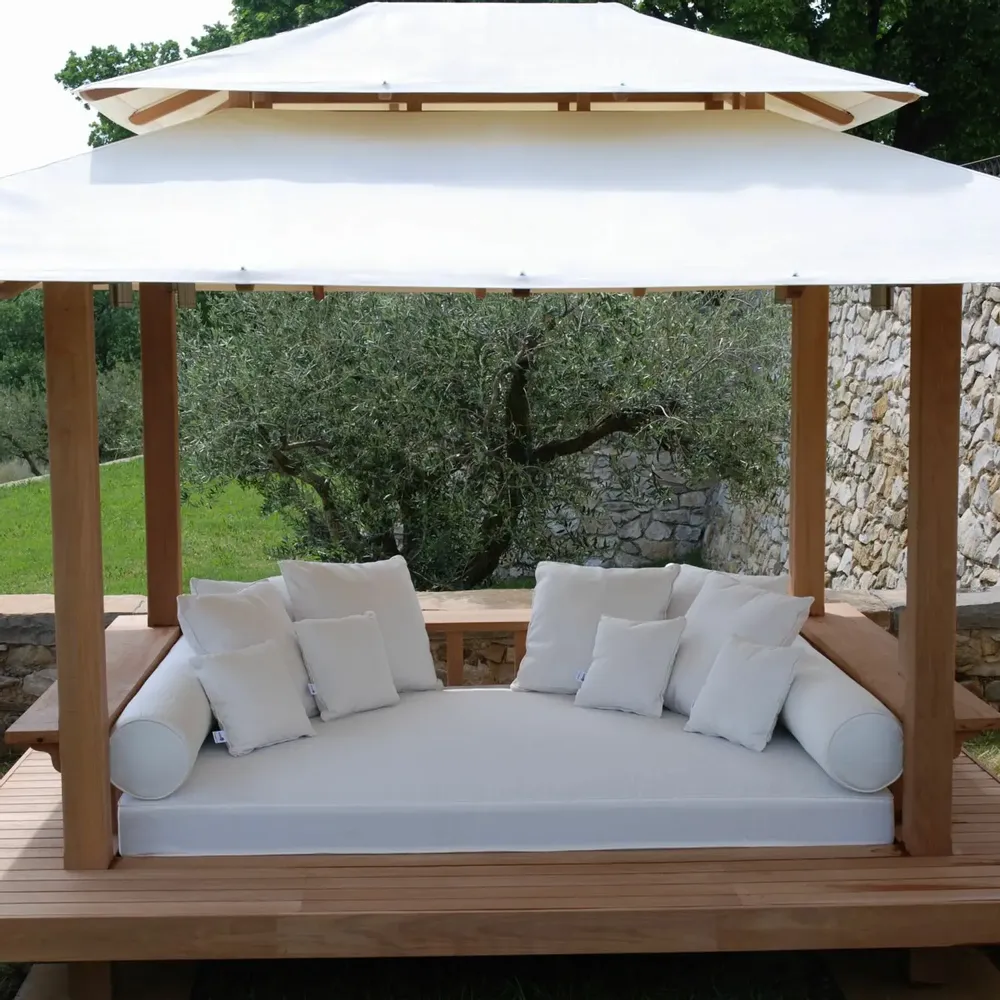 Lawn sofas - SAVANA - Gazebo, daybed, garden bed, relaxation area, shade - HONEYMOON