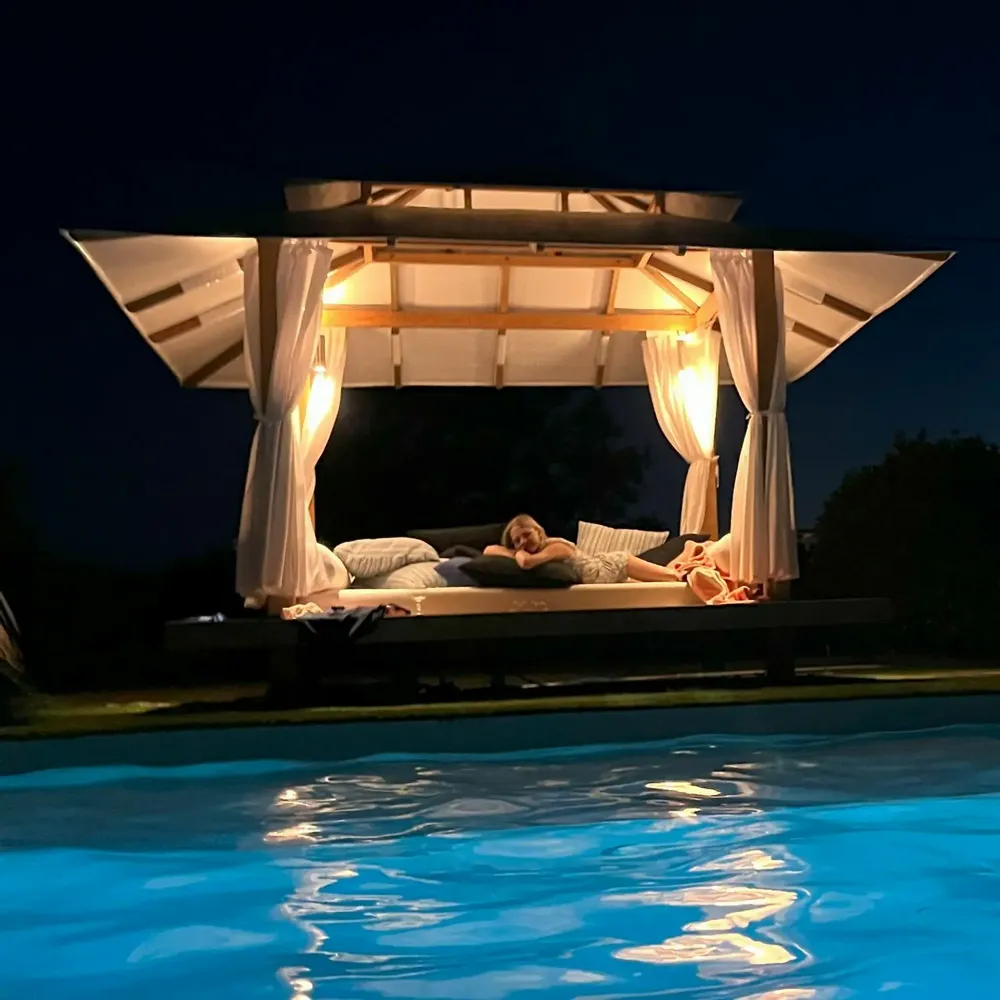 Lawn sofas - SAVANA - Gazebo, daybed, garden bed, relaxation area, shade - HONEYMOON