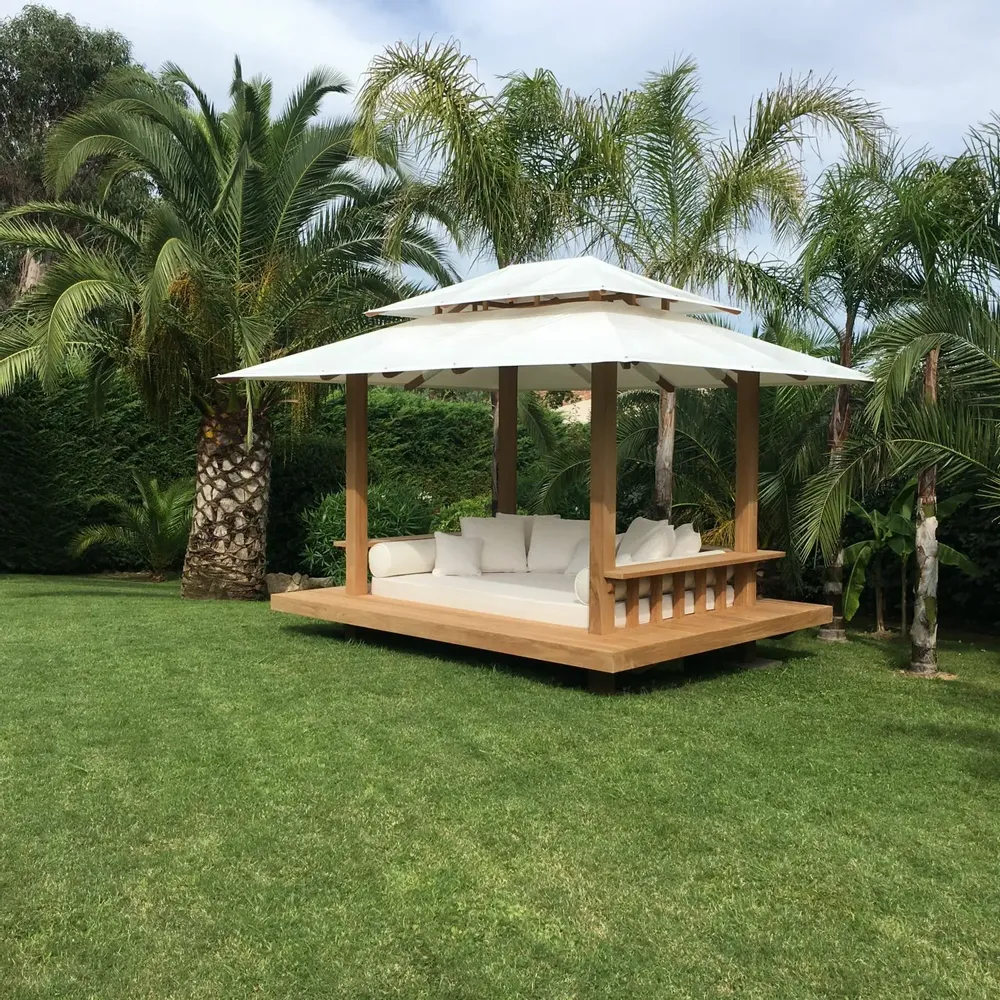 Lawn sofas - SAVANA - Gazebo, daybed, garden bed, relaxation area, shade - HONEYMOON