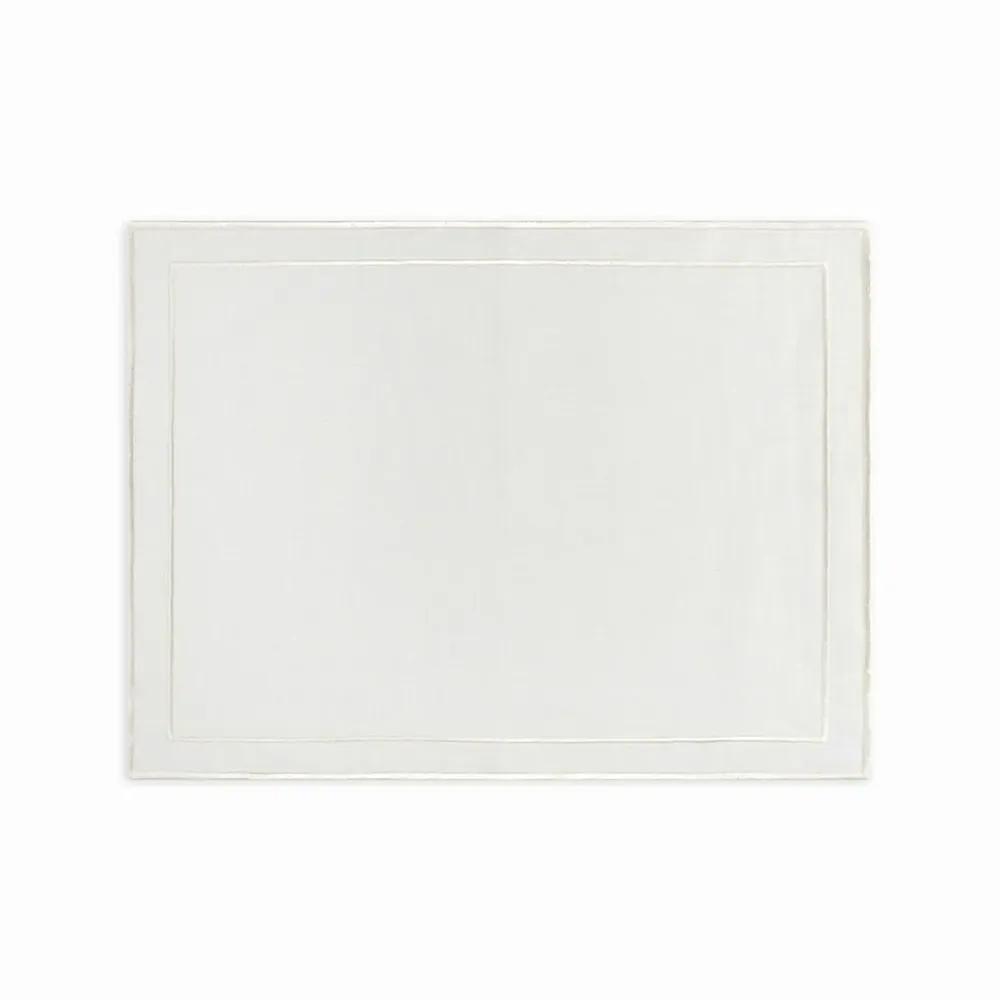 Placemats - Placemat - Evergreen | White on white linen - set of 2 - BLANK SPACE AMSTERDAM