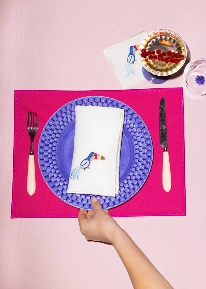 Placemats - Ziggy Placemat | Pink on Pink - Set of 2 - BLANK SPACE AMSTERDAM