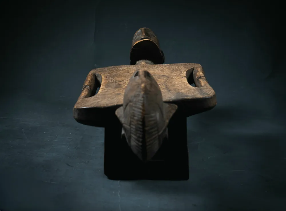 Decorative objects - Dogon carved wooden wedding stool, Mali - QUINTESSENCE AFRICAINE