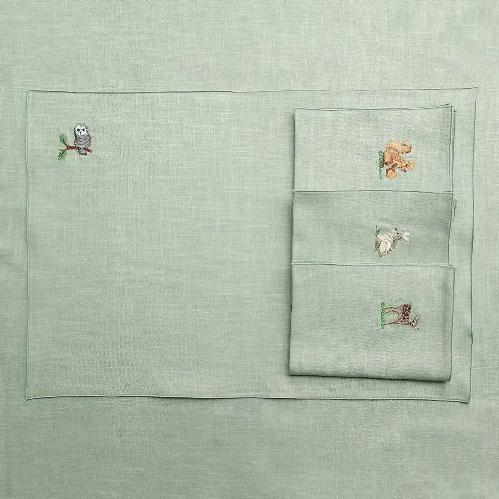 Linge de table textile - Set de table en lin | FORESTA - GIARDINO SEGRETO