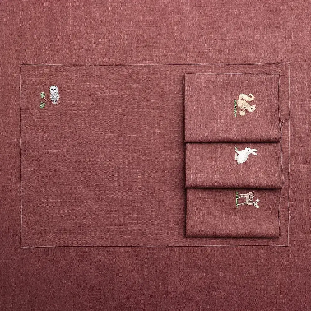 Linge de table textile - Set de table en lin | FORESTA - GIARDINO SEGRETO