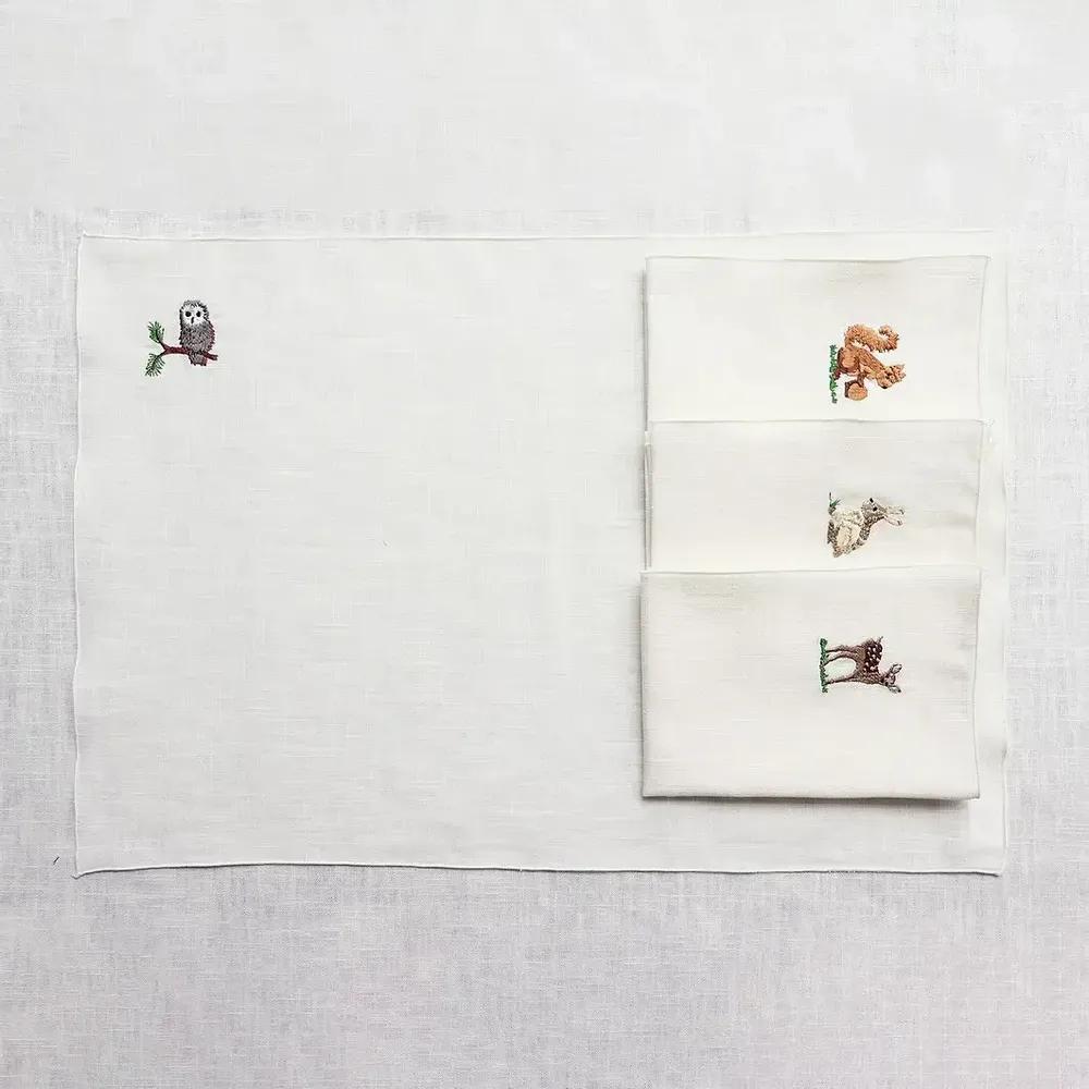Linge de table textile - Set de table en lin | FORESTA - GIARDINO SEGRETO