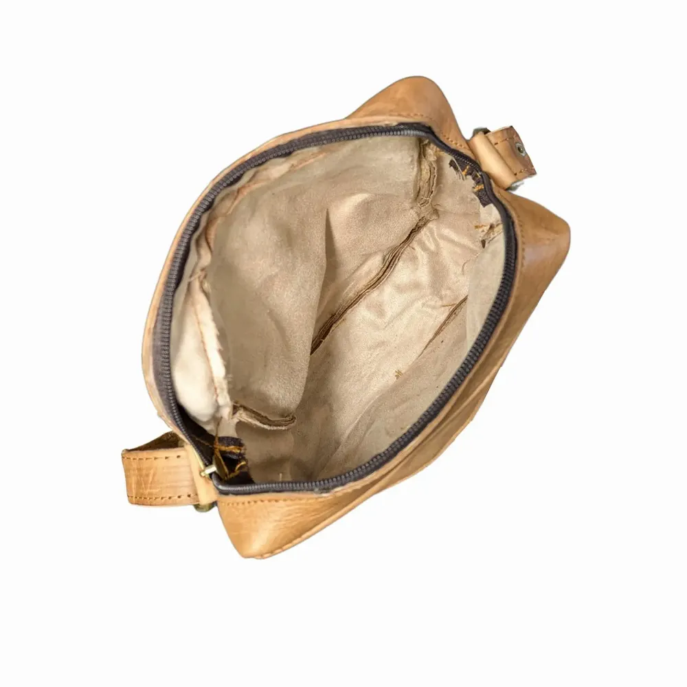 Leather goods - Men's leather shoulder bag - BERBER LEATHER