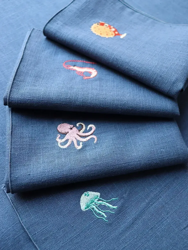 Linge de table textile - Coureur de table en lin | MARINA - GIARDINO SEGRETO