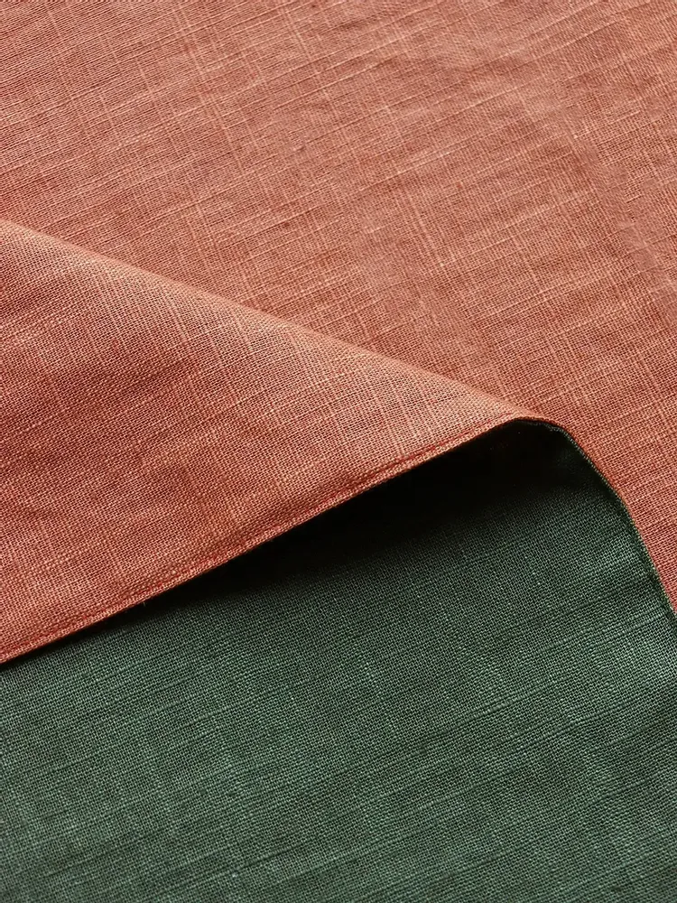 Linge de table textile - Serviette en lin | BICOLORE - GIARDINO SEGRETO